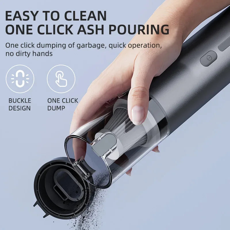 Car Vacuum Cleaner Handheld High Power Dust Removal Powerful Suction Inflatable One Two Use Mini Brushless Blower for Motorcycle