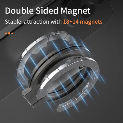 Foldable Double Sided Magnetic Phone Holder for Magsafe Gym Treadmill  Folding Car Holder Magnetic Smartphone Stand