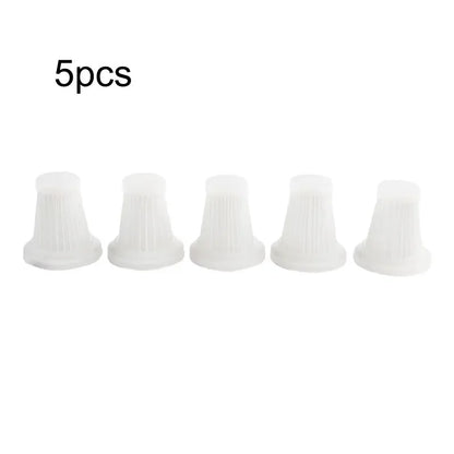 5Pcs Car Vacuum Cleaner Filter Wireless Handheld Dust Collector Washable Air Filter Cartridge Repeatable Applicability Interior